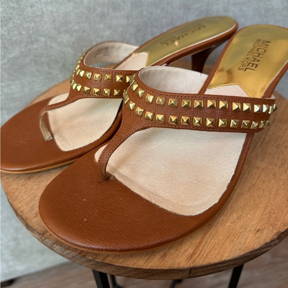 MICHAEL Michael Kors Alexi Thong Heeled Sandals Size 7 - Picture 9 of 12